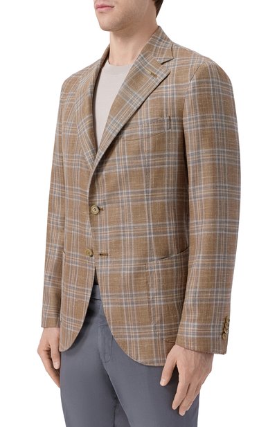 Пиджак из шерсти и шелка ANDREA CAMPAGNA, арт. SALINA/T26125, фото 3