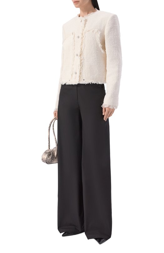 Хлопковые брюки MSGM 4042MDP05X/267112 Чёрный  4042MDP05X/267112 Фото 2