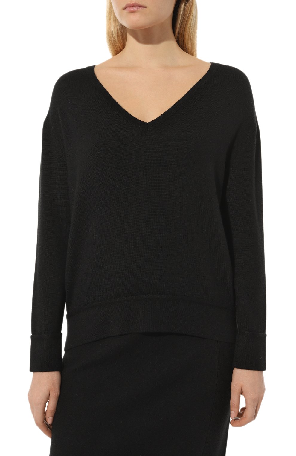 Кашемировый пуловер FREEAGE, арт. FWW1910240BK, фото 3