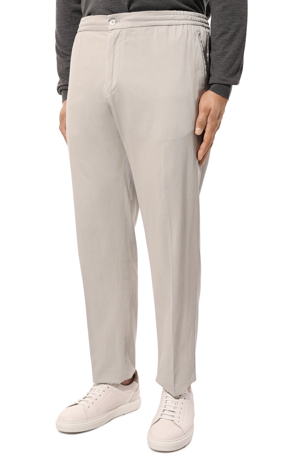 Брюки из хлопка и шелка MARCO PESCAROLO, арт. CHIAIAM/4707, фото 3