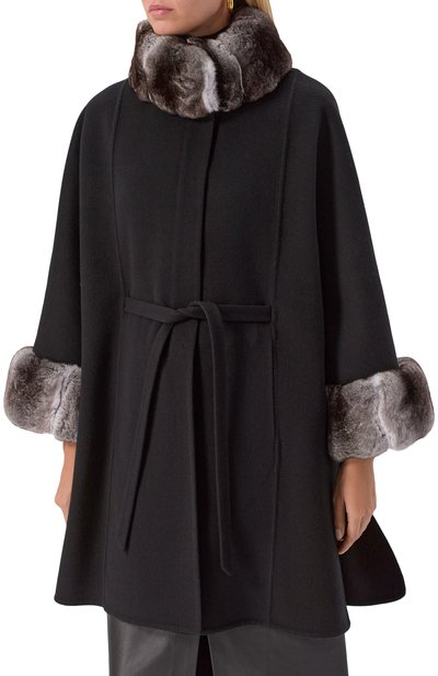 Пальто из шерсти и кашемира с отделкой из шиншиллы  MVST, арт. FTBKB-Y681-1CH/LP1432, фото 3