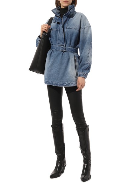 Кожаные брюки со штрипками ALINE, арт. AL120102, фото 2