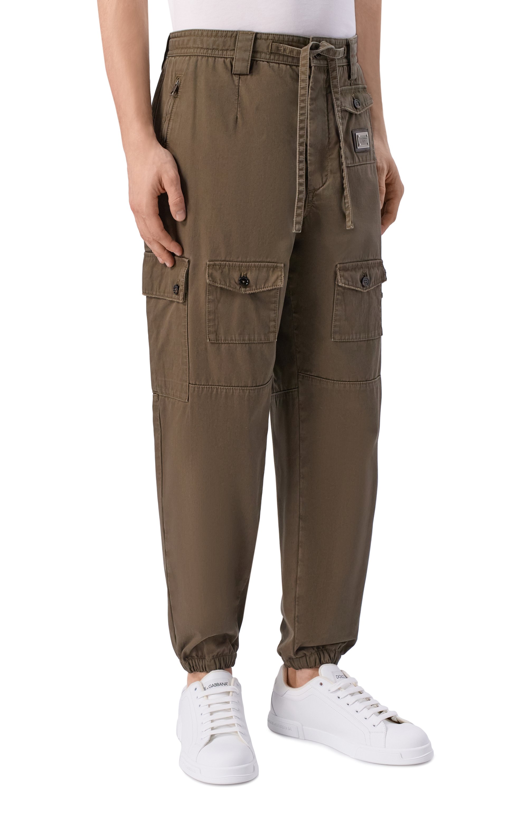 Хлопковые джоггеры DOLCE & GABBANA, арт. GP1F8T/HUMV1, фото 3