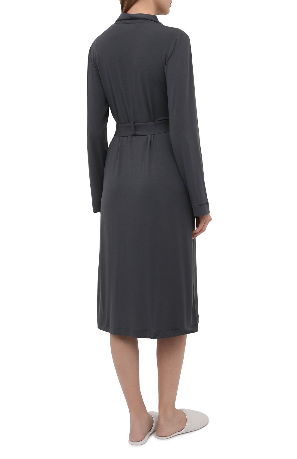 Халат LA PERLA темно-серого цвета по цене 32200 руб., арт. 0043240, фото 4 Халат LA PERLA, арт. 0043240, фото 4