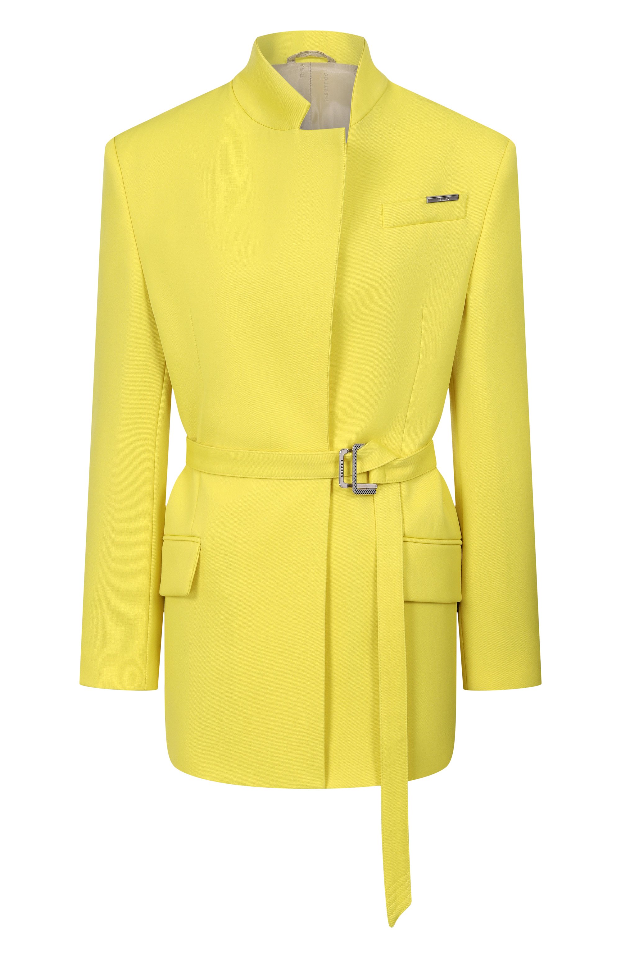 Шерстяной жакет THE ATTICO желтого цвета по цене 184500 руб., арт. 260WCG00090/WWW065AA, фото 1 Шерстяной жакет THE ATTICO, арт. 260WCG00090/WWW065AA, фото 1