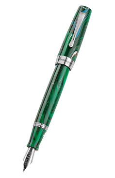 Перьевая ручка MONTEGRAPPA зеленого цвета, арт. ISE2R1AG | Фото 2 (Материал сплава: Сталь; Региональные ограничения белый список (Axapta Mercury): Не проставлено; Нос: Не проставлено; Ограничения доставки: m-style)