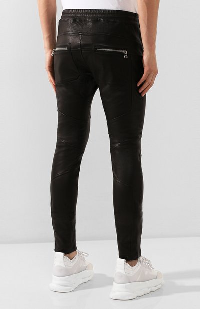 Кожаные брюки BALMAIN, арт. TH15630/Z319, фото 4