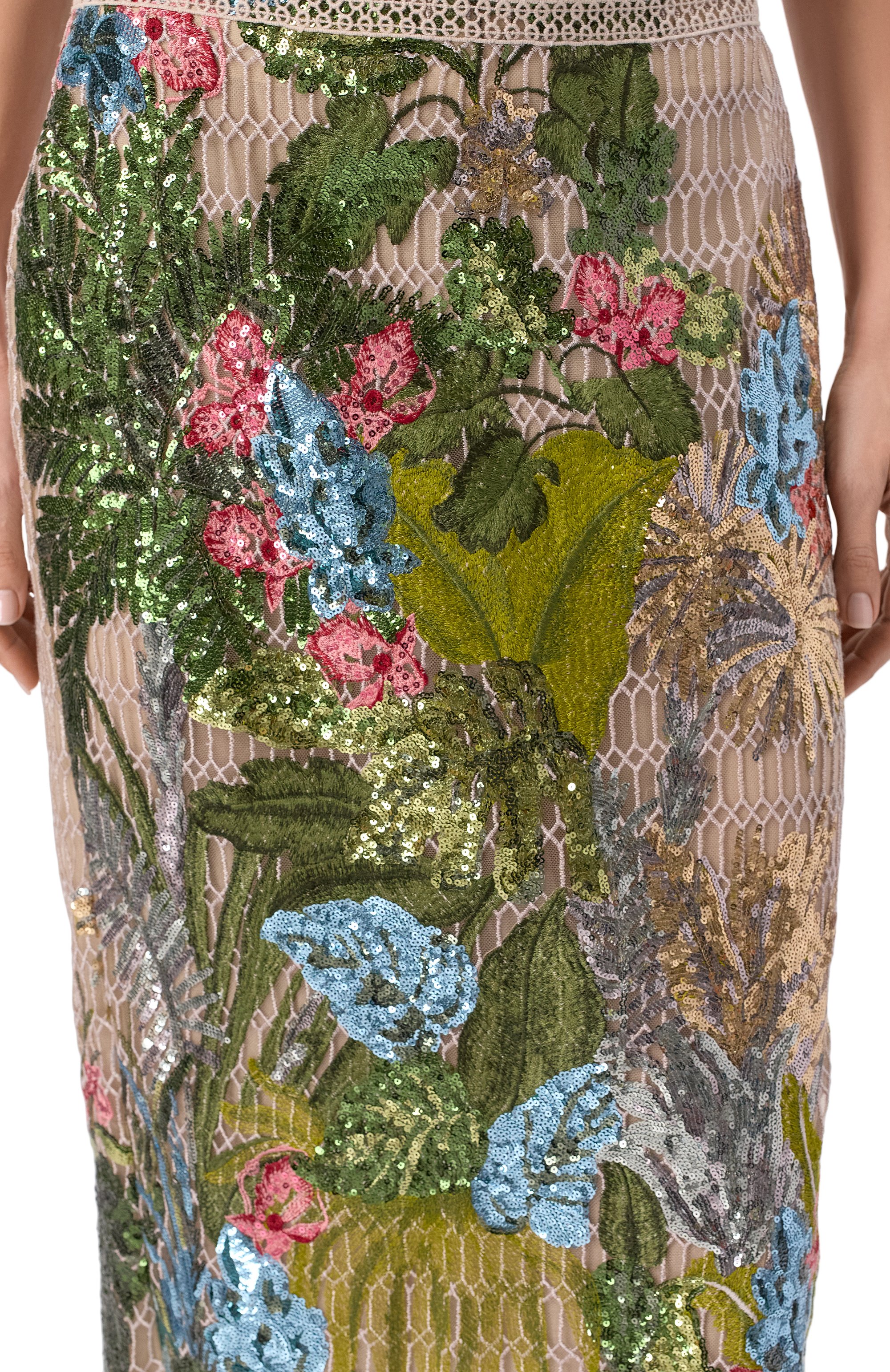 Юбка с отделкой пайетками ELIE SAAB, арт. SK161NS25/YA036, фото 5