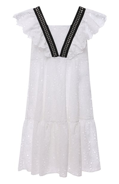 Хлопковое платье MONNALISA, арт. 417902, фото 1