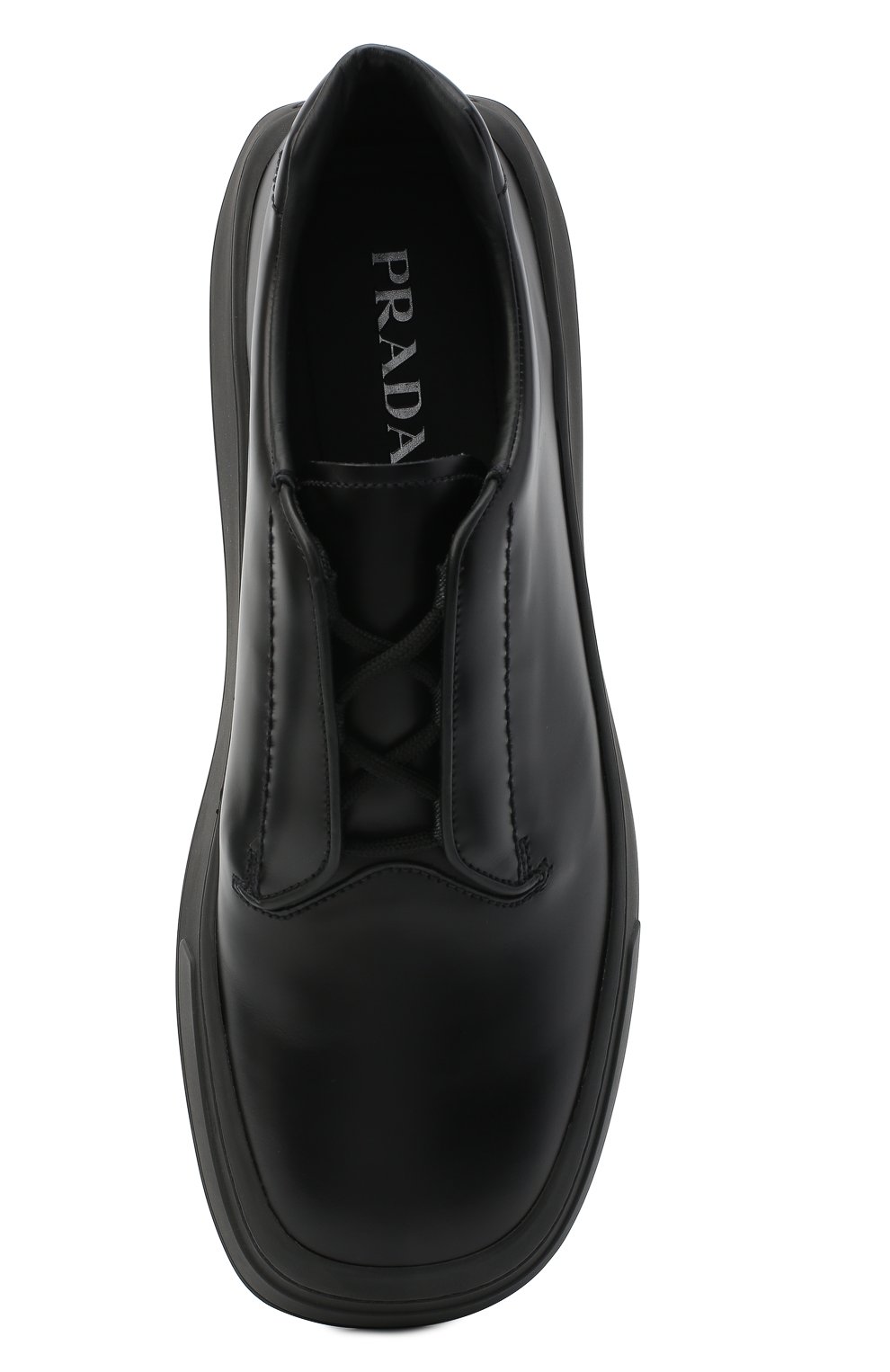 Кожаные дерби PRADA, арт. 2EG312-B4L-F0002, фото 5