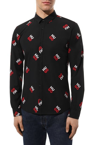 Хлопковая рубашка HUGO, арт. 50484412, фото 3