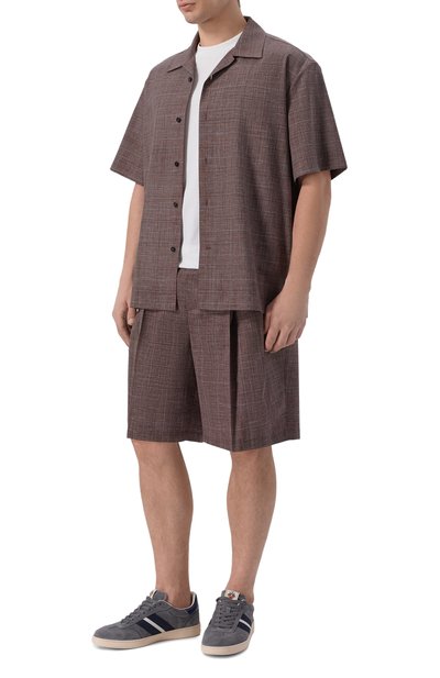 Шорты из шерсти и льна JIL SANDER, арт. J22KA0344/J40297, фото 2