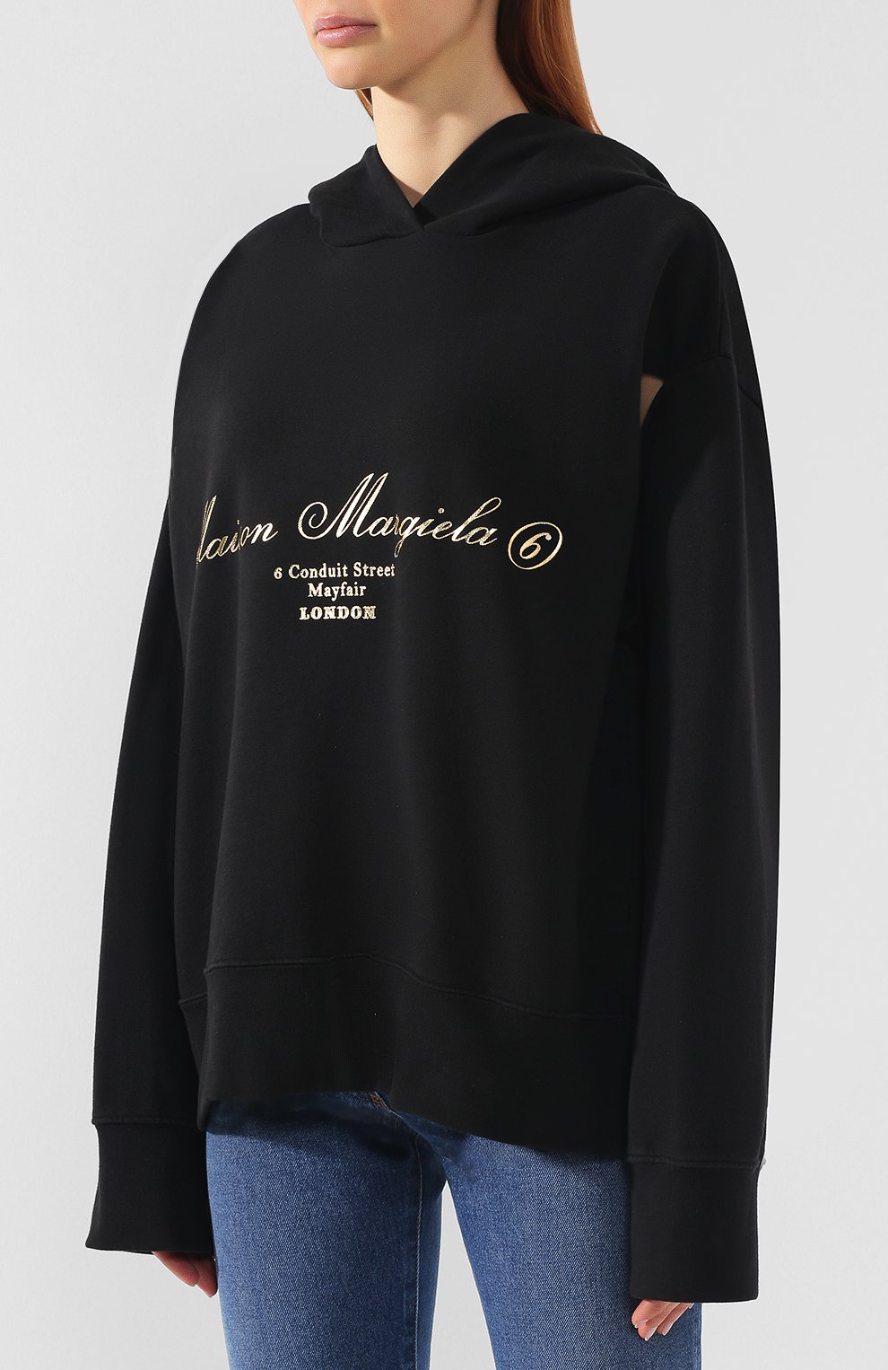 Хлопковое худи MM6, арт. S62GU0004/S25424, фото 3