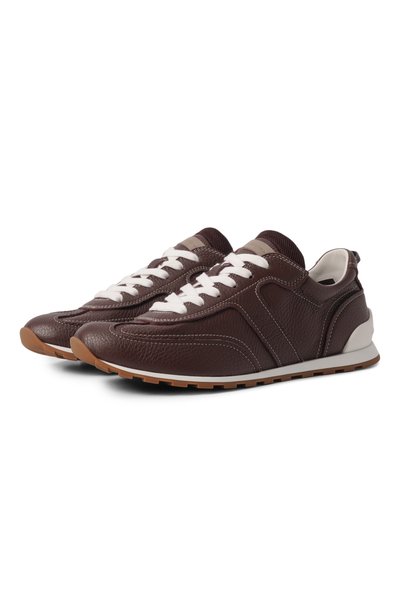 Женские кожаные кроссовки BRUNELLO CUCINELLI, арт. MZDKG3324P