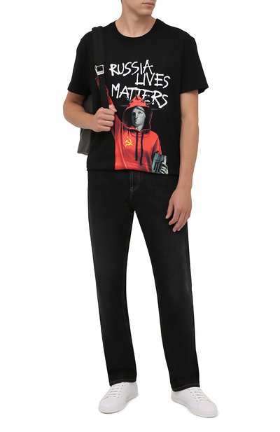 Хлопковая футболка DIEGO VENTURINO, арт. FW21-DV TS0 WWE-RLM, фото 2