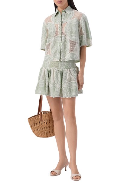 Женская хлопковая блузка POUPETTE ST BARTH, арт. WJVS26BCBSG6