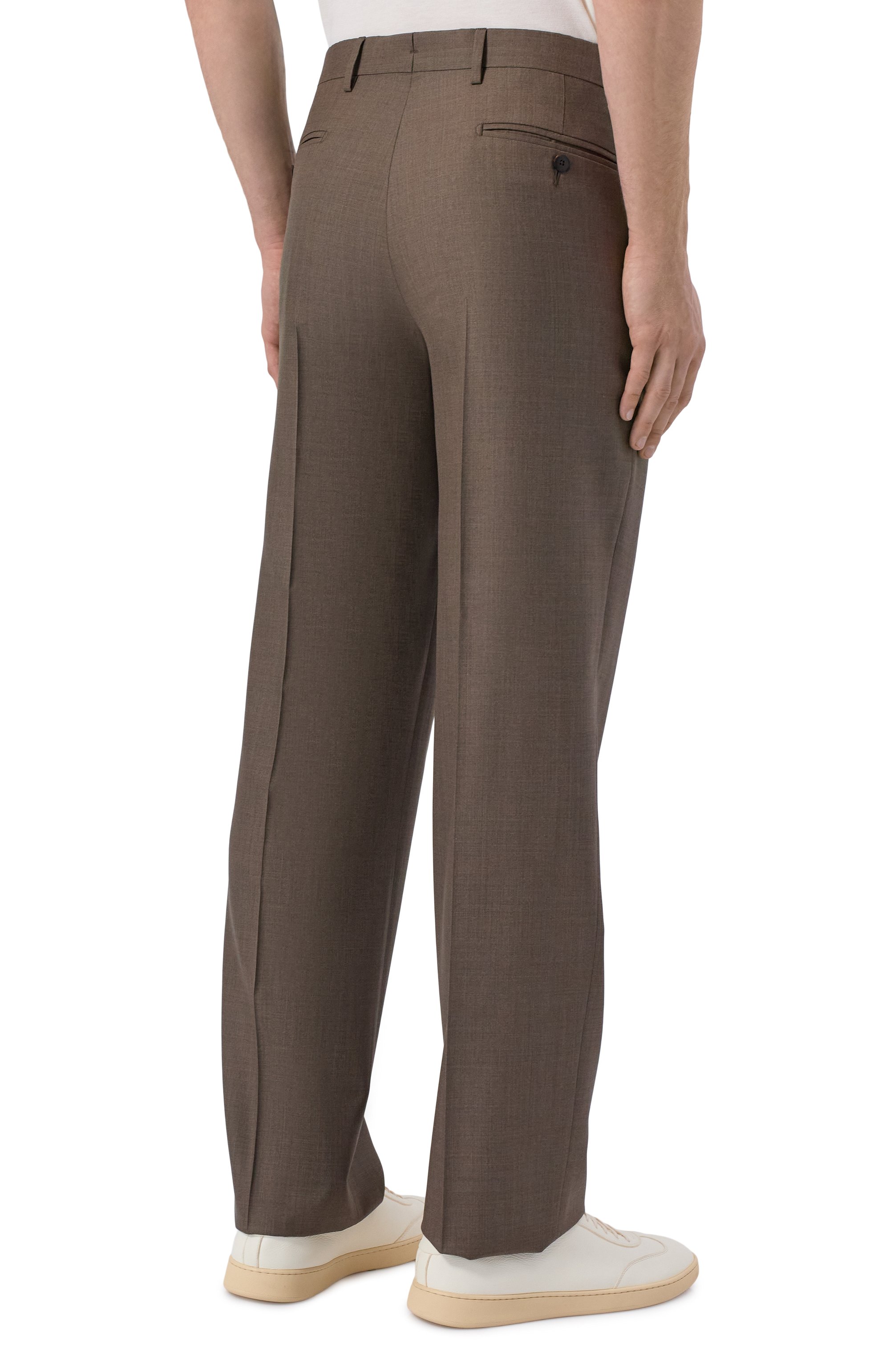 Брюки из шерсти и шелка MVST, арт. M26.CSM.T410/953-W00L/SILK, фото 4