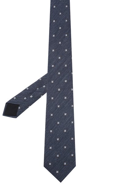 Шелковый галстук CORNELIANI синего цвета по цене 11050 руб., арт. 85U306-0120377/00, фото 2 Шелковый галстук CORNELIANI, арт. 85U306-0120377/00, фото 2