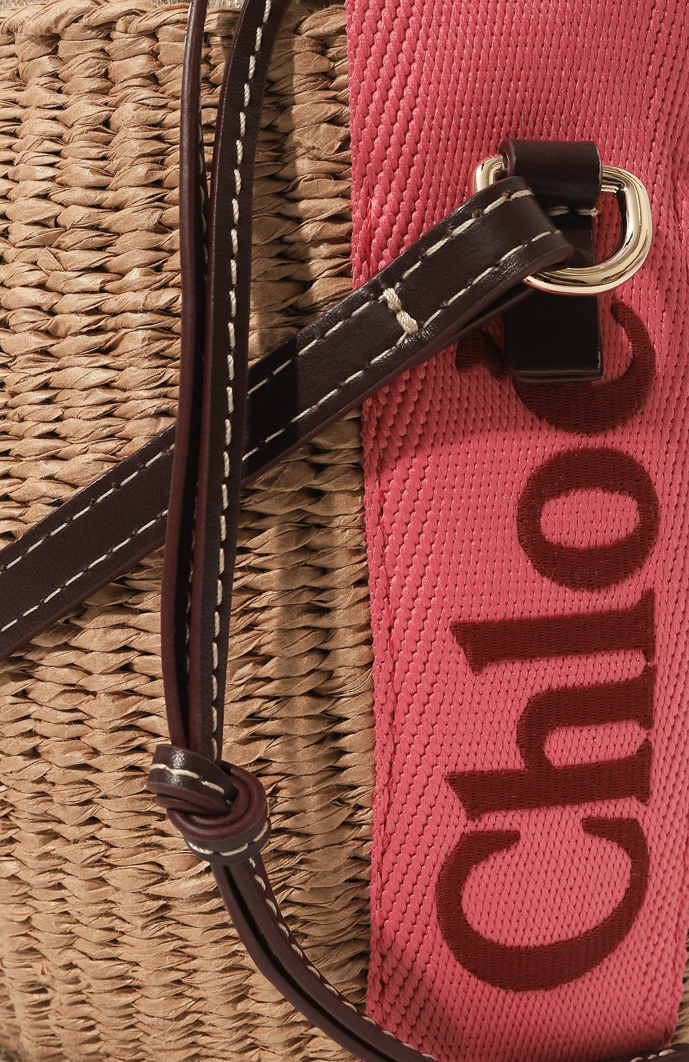 Сумка chloé x mifuko woody small CHLOÉ, арт. CHC23AS381L18, фото 3