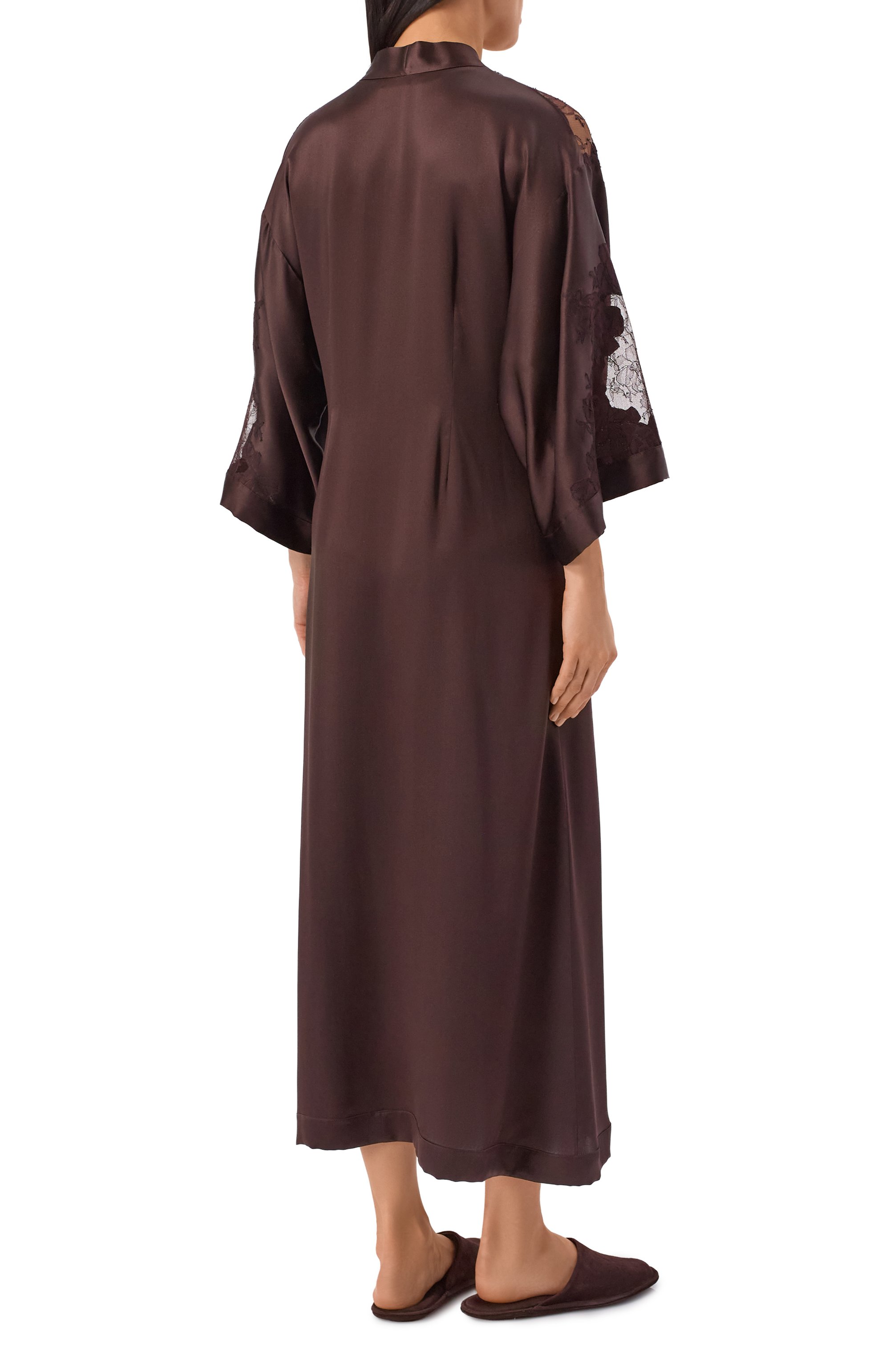 Шелковый халат CARINE GILSON, арт. AL1758MS, фото 3