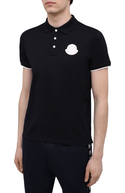 Хлопковое поло MONCLER, арт. G1-091-8A724-00-84673, фото 3