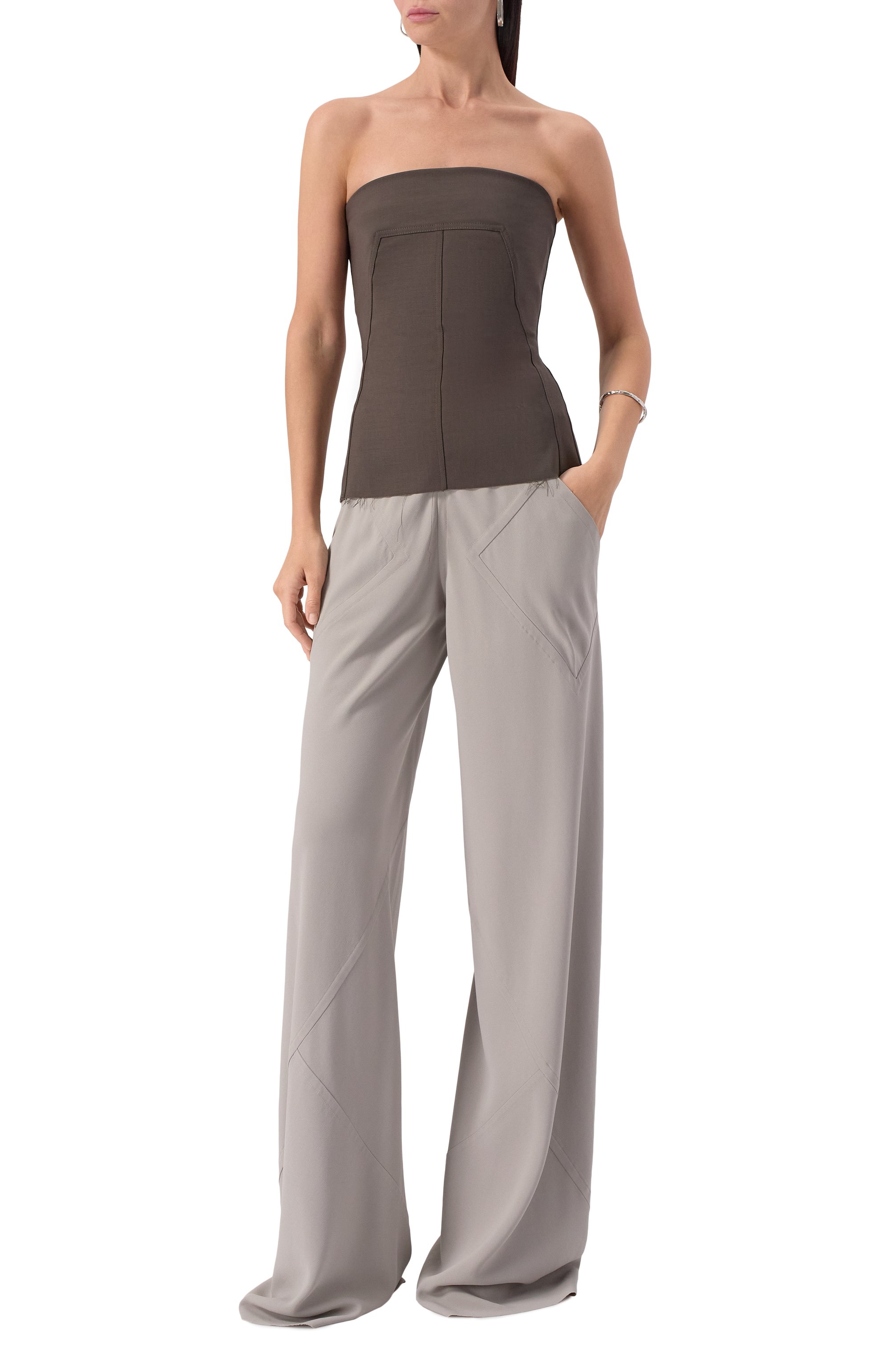 Шерстяной топ-корсет RICK OWENS, арт. RP02E4127/WST, фото 2