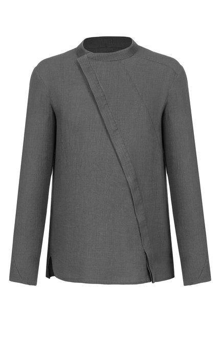 Мужская рубашка из вискозы и льна 139DEC, арт. ST447-GRE