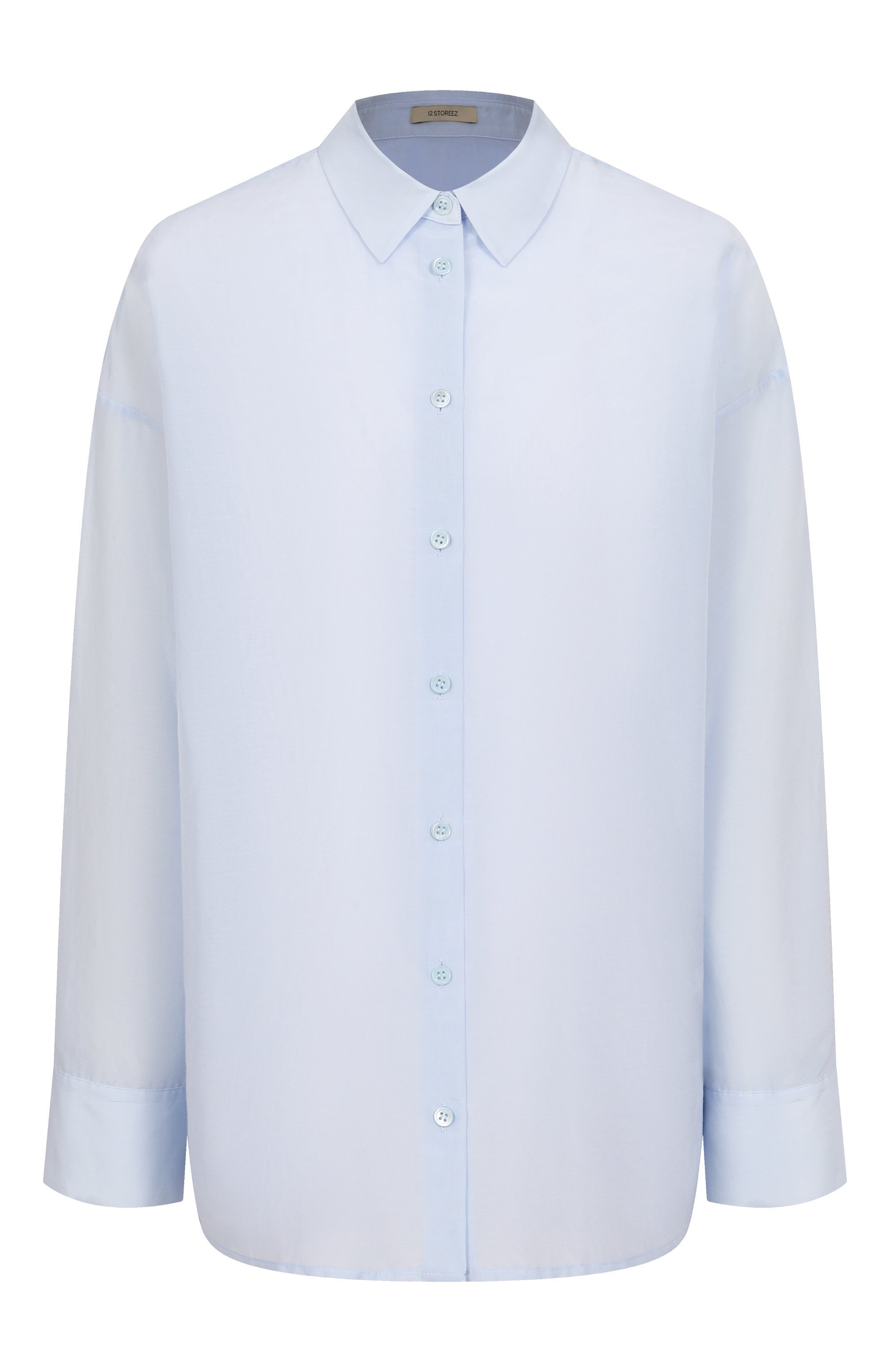 Рубашка из хлопка и шелка 12 STOREEZ, арт. 130615, фото 1