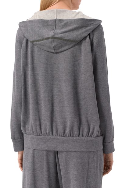 Толстовка из хлопка и шелка BRUNELLO CUCINELLI, арт. MD828SM606, фото 4