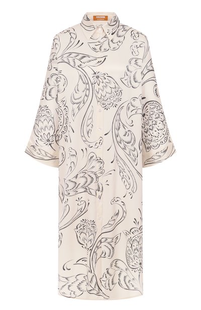 Шелковое платье ХОХЛОМА Х АЛЕНА АХМАДУЛЛИНА, арт. WTD2112, фото 1