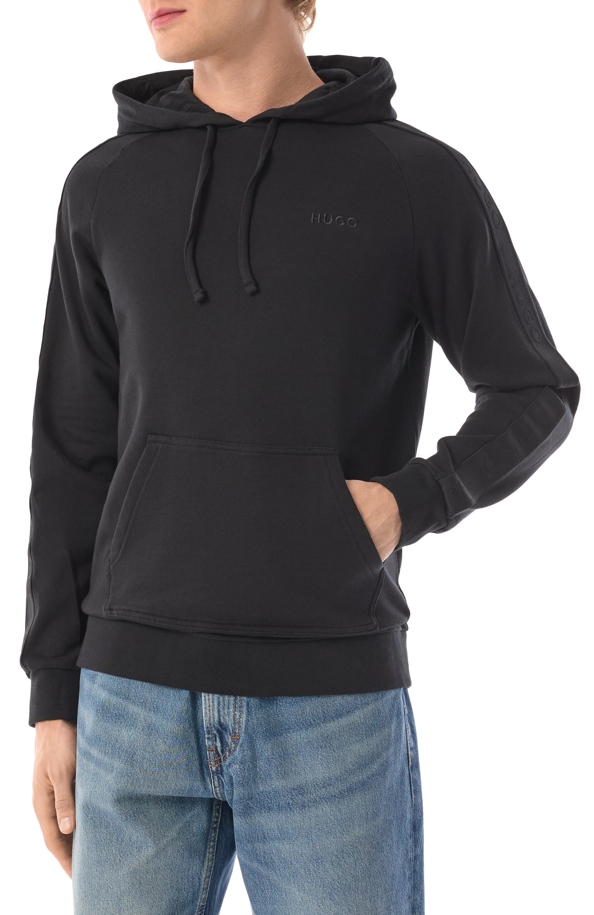 Хлопковое худи HUGO, арт. 50520502, фото 3