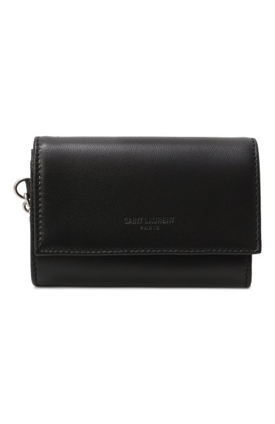 Мужской кожаный футляр для кредитных карт SAINT LAURENT, арт. 820408/1EL0E