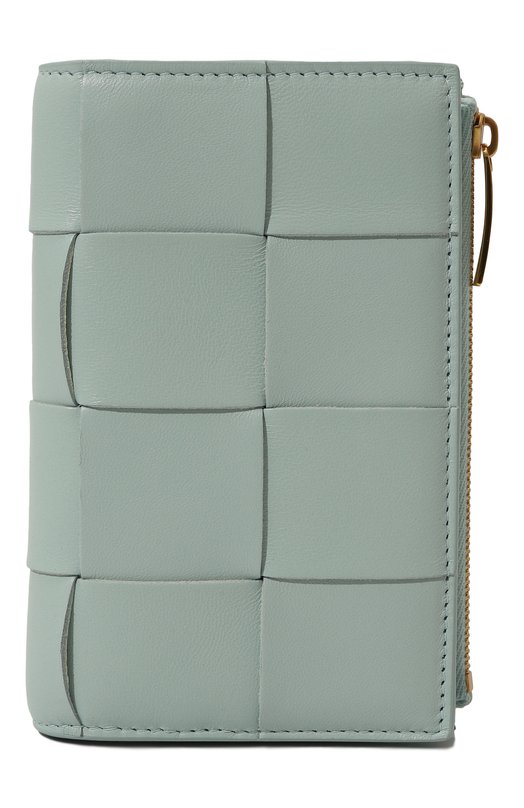 Кожаное портмоне Bottega Veneta 750262/VCQC1 Голубой 750262/VCQC1