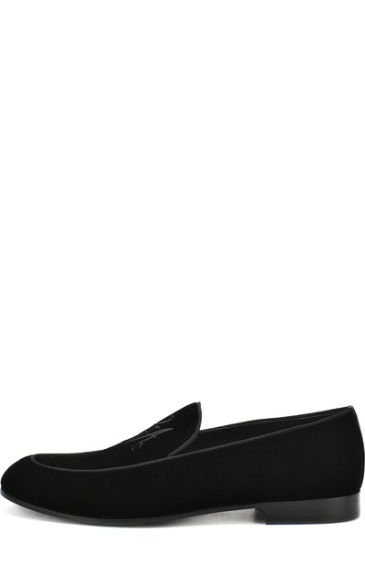 Бархатные лоферы GIORGIO ARMANI, арт. X2A337/XL579, фото 3