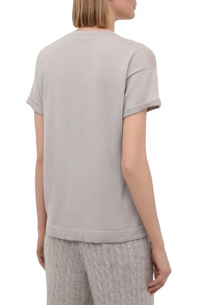 Пуловер из кашемира и шелка BRUNELLO CUCINELLI, арт. M41810000P, фото 4