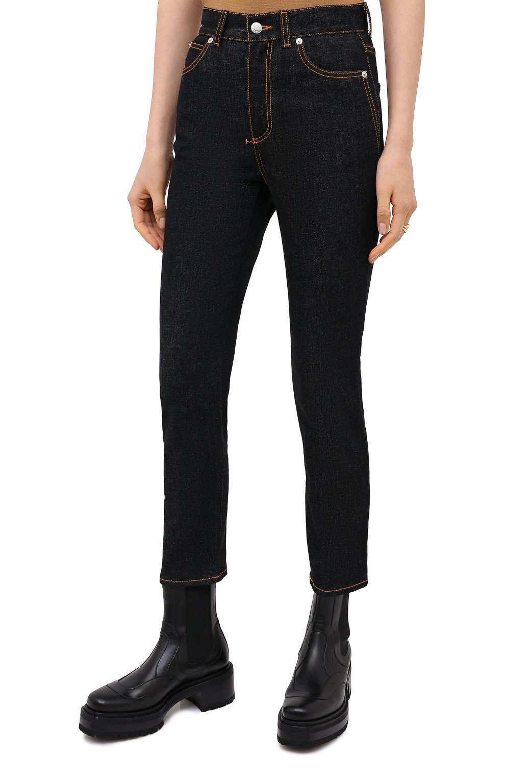 Джинсы ALEXANDER MCQUEEN черного цвета по цене 49950 руб., арт. 628065/QMAA3, фото 3 Джинсы ALEXANDER MCQUEEN, арт. 628065/QMAA3, фото 3