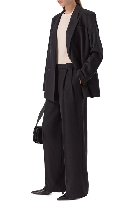 Брюки из шерсти и кашемира 12 STOREEZ 133828 Чёрный  133828 Фото 2