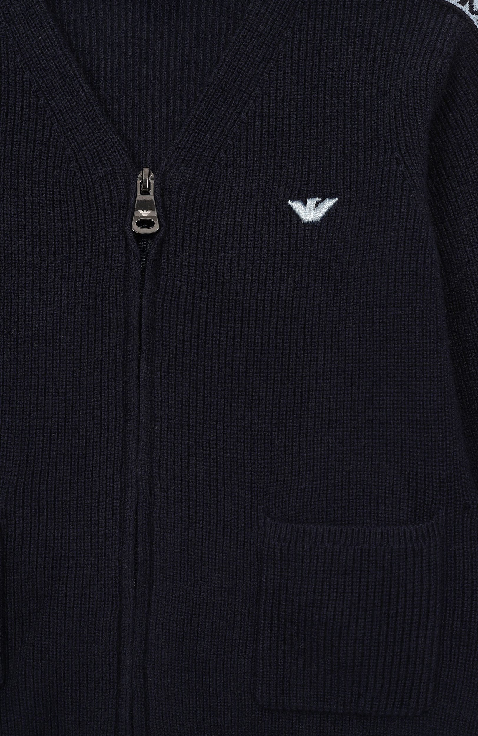 Кардиган из хлопка и шерсти EMPORIO ARMANI, арт. EB001685/AF27315, фото 3