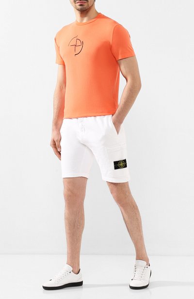 Хлопковые шорты STONE ISLAND, арт. 721564651, фото 2