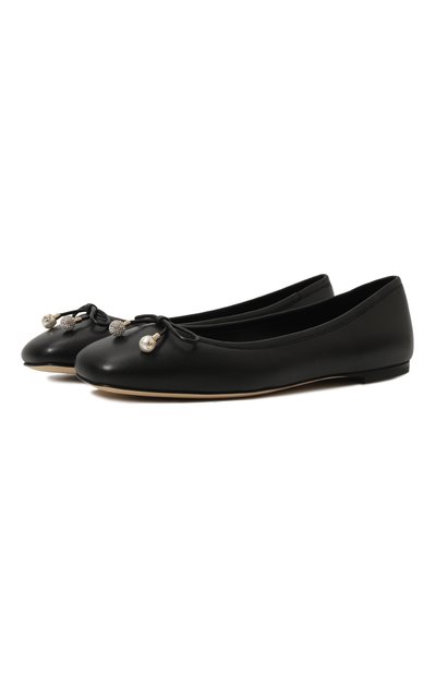 Женские кожаные балетки elme JIMMY CHOO, арт. ELME FLAT/NAP