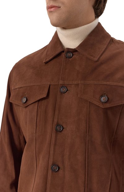 Замшевая куртка-рубашка BOSS, арт. 50538002, фото 5