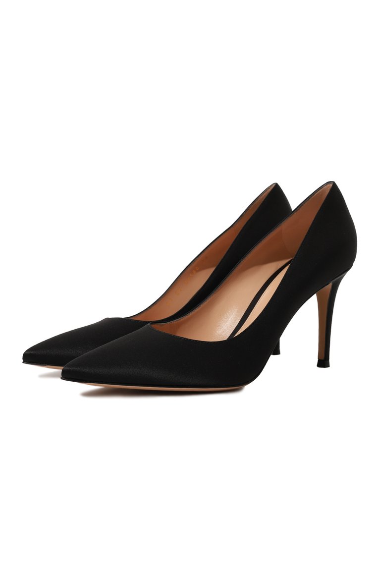 Женские текстильные туфли gianvito 85 GIANVITO ROSSI черного цвета, арт. G24580.85RIC.RASNER0 | Фото 1 (Подошва: Плоская; Каблук высота: Высокий; Материал внешний: Текстиль; Материал внутренний: Натуральная кожа; Каблук тип: Шпилька; Автоматизация Diginetica: Не назначено)