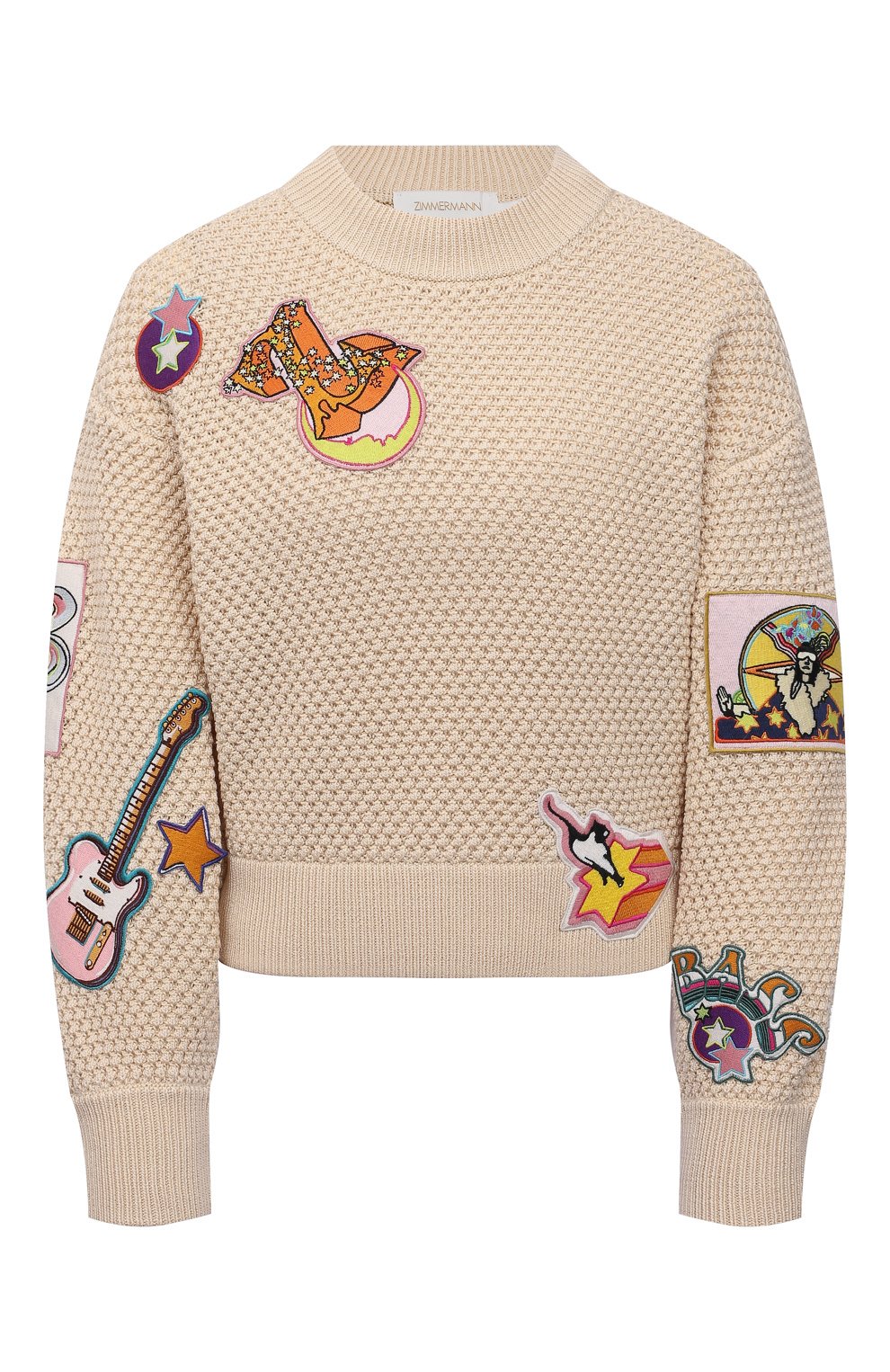 Хлопковый свитер ZIMMERMANN, арт. 1993TC0N, фото 1