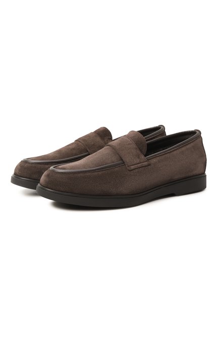 Мужские замшевые лоферы W.GIBBS, арт. 1078011/CAM0SCI0 RAIN W00LEN