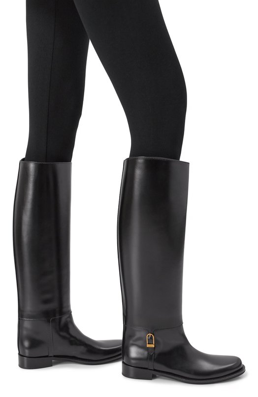 Кожаные сапоги Julia Saint Laurent 840698/AAEHR Чёрный  840698/AAEHR Фото 2