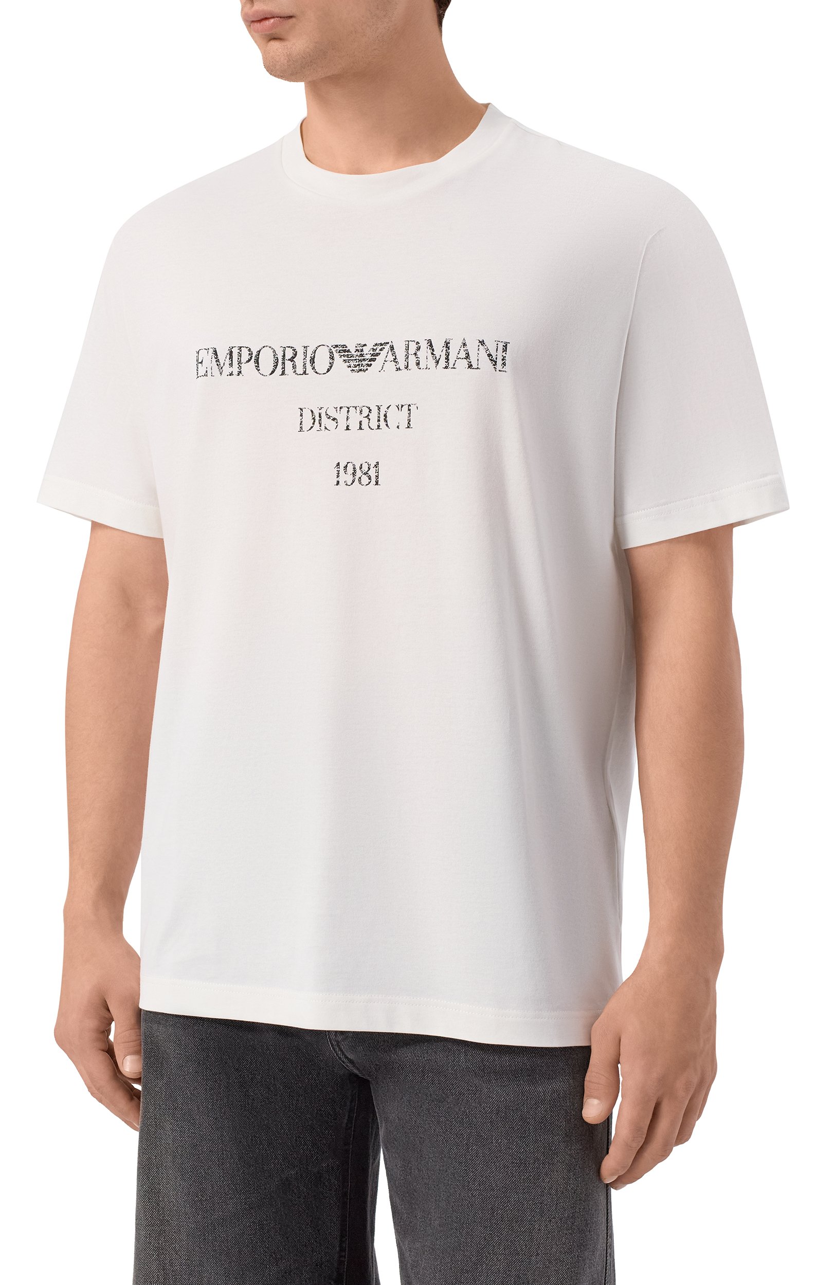 Хлопковая футболка EMPORIO ARMANI, арт. EM007283/AF29523, фото 3