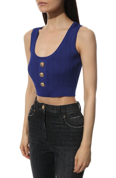 Топ из вискозы BALMAIN, арт. XF1AB055/KB39, фото 3