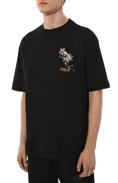 Хлопковая футболка COMME DES FUCKDOWN, арт. CFABM01334, фото 3