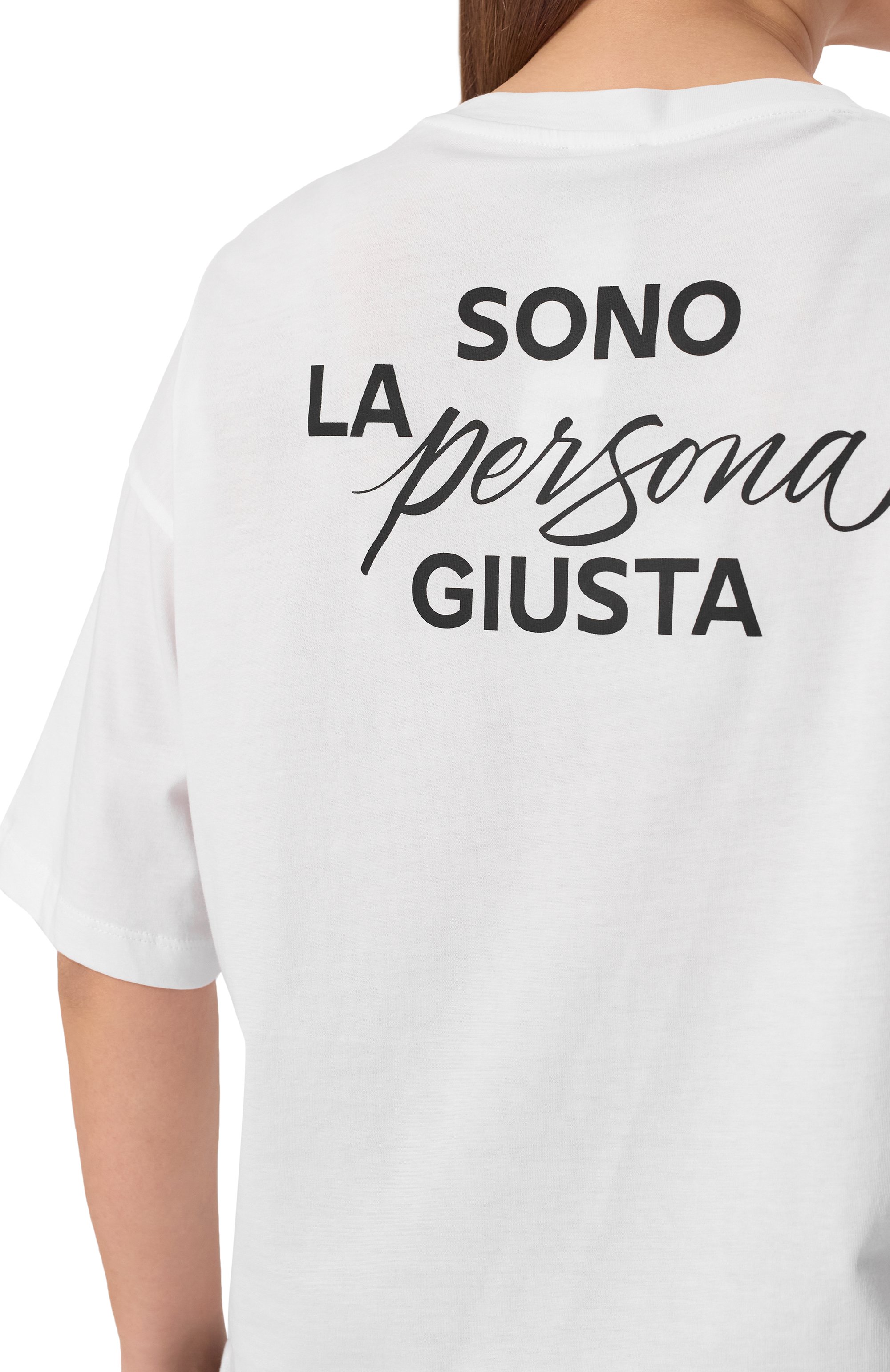 Хлопковая футболка PERSONA BY MARINA RINALDI, арт. PALPITI, фото 5