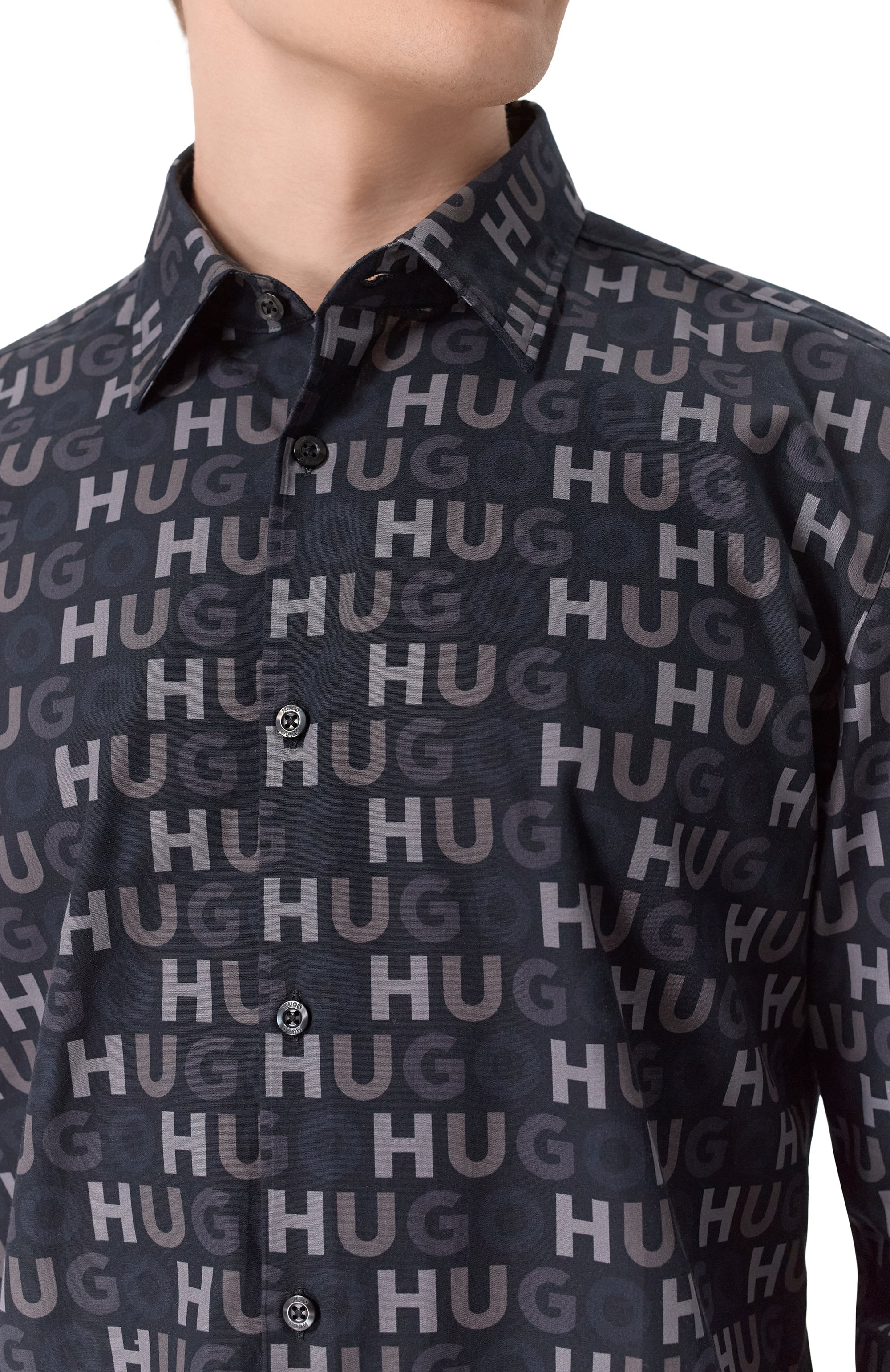 Хлопковая рубашка HUGO, арт. 50555775, фото 5